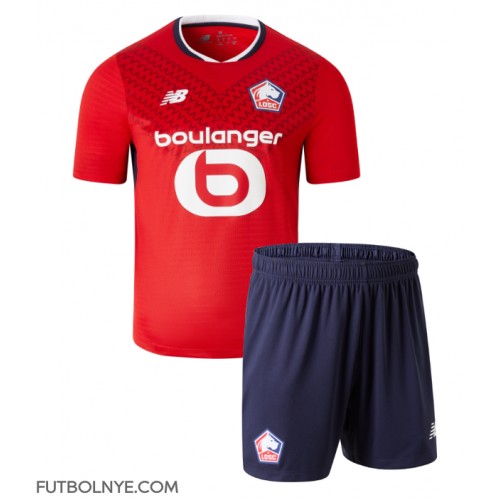 Camiseta Lille OSC Primera Equipación para niños 2024-25 manga corta (+ pantalones cortos)